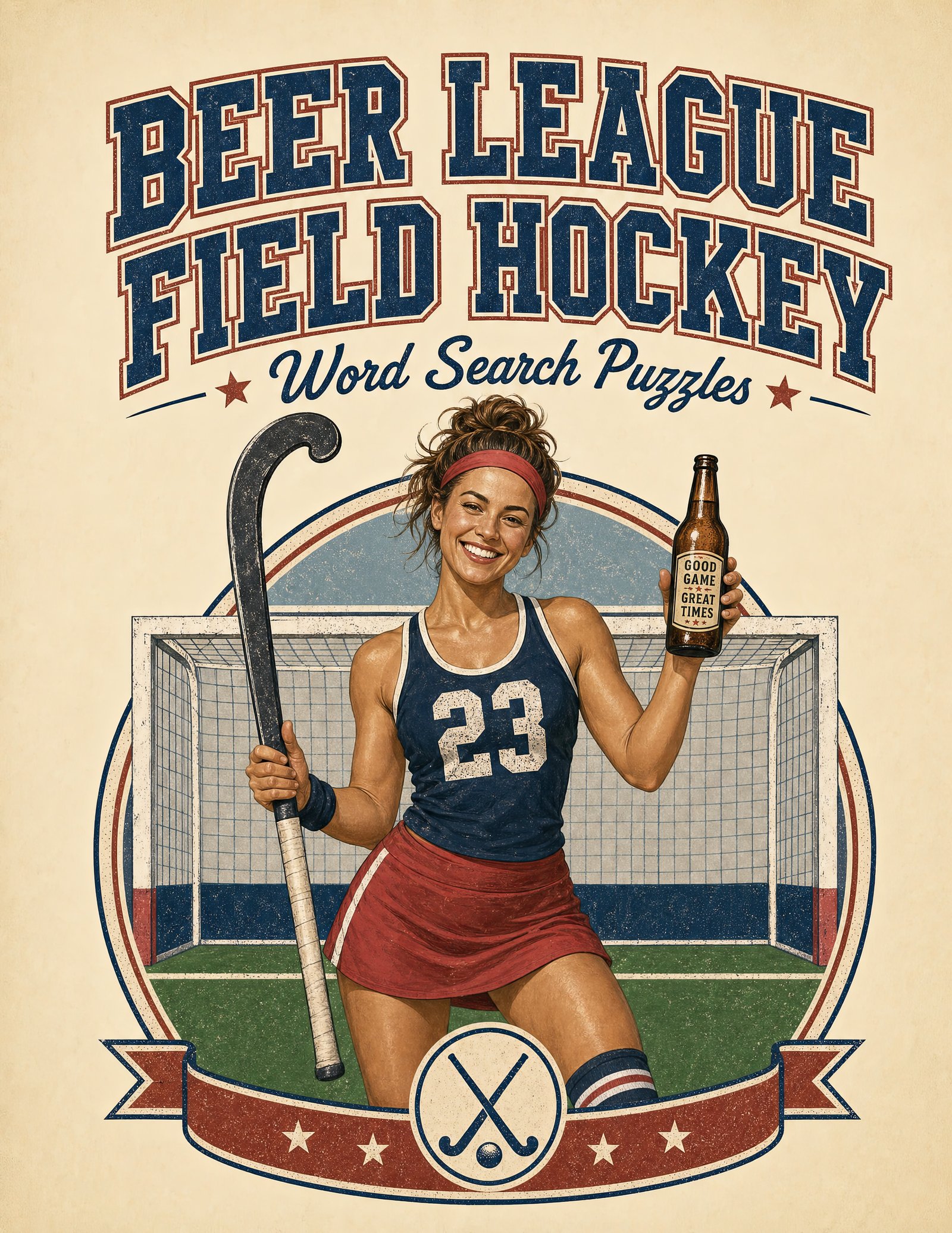Beer League Field Hockey: Word Search Puzzles book cover
