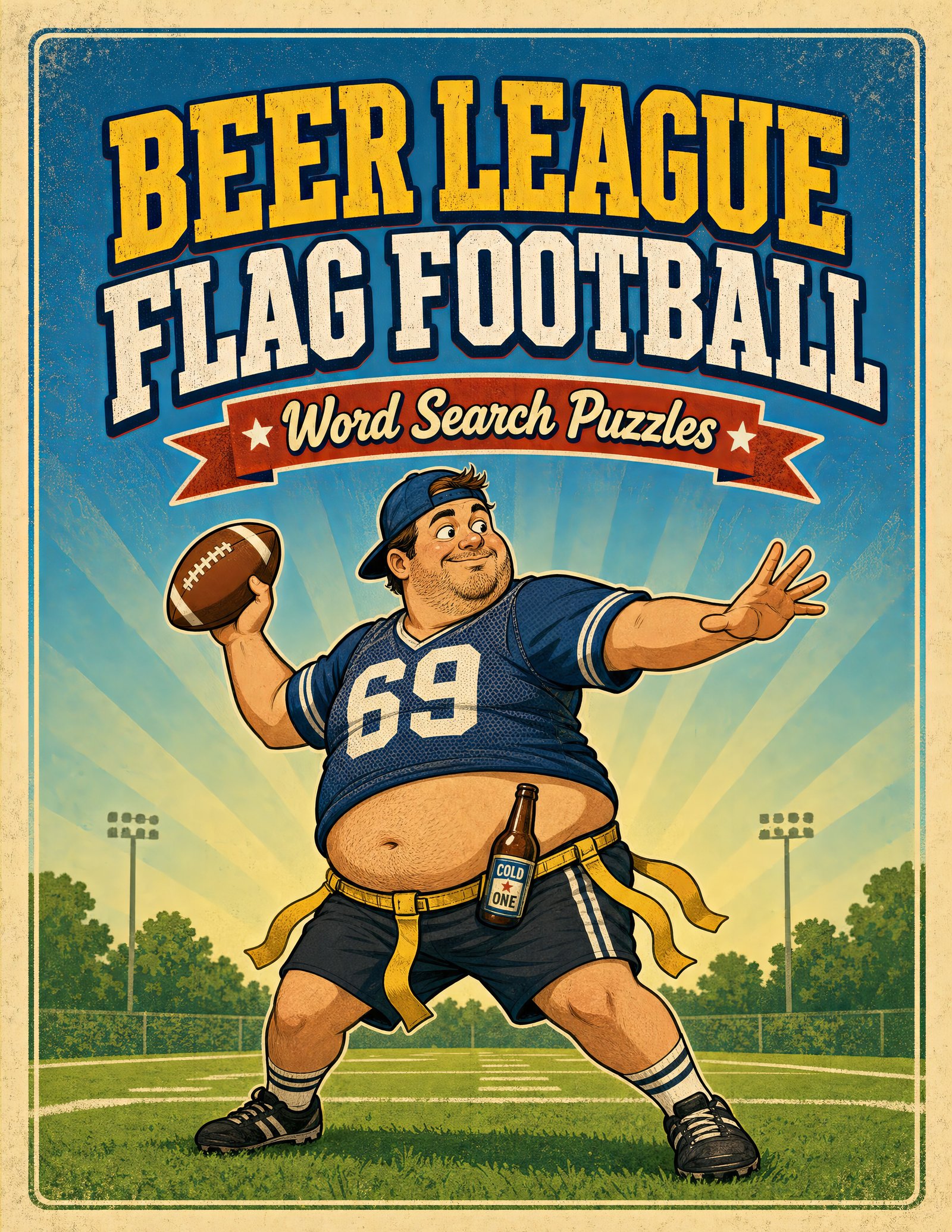 Beer League Flag Football: Word Search Puzzles book cover