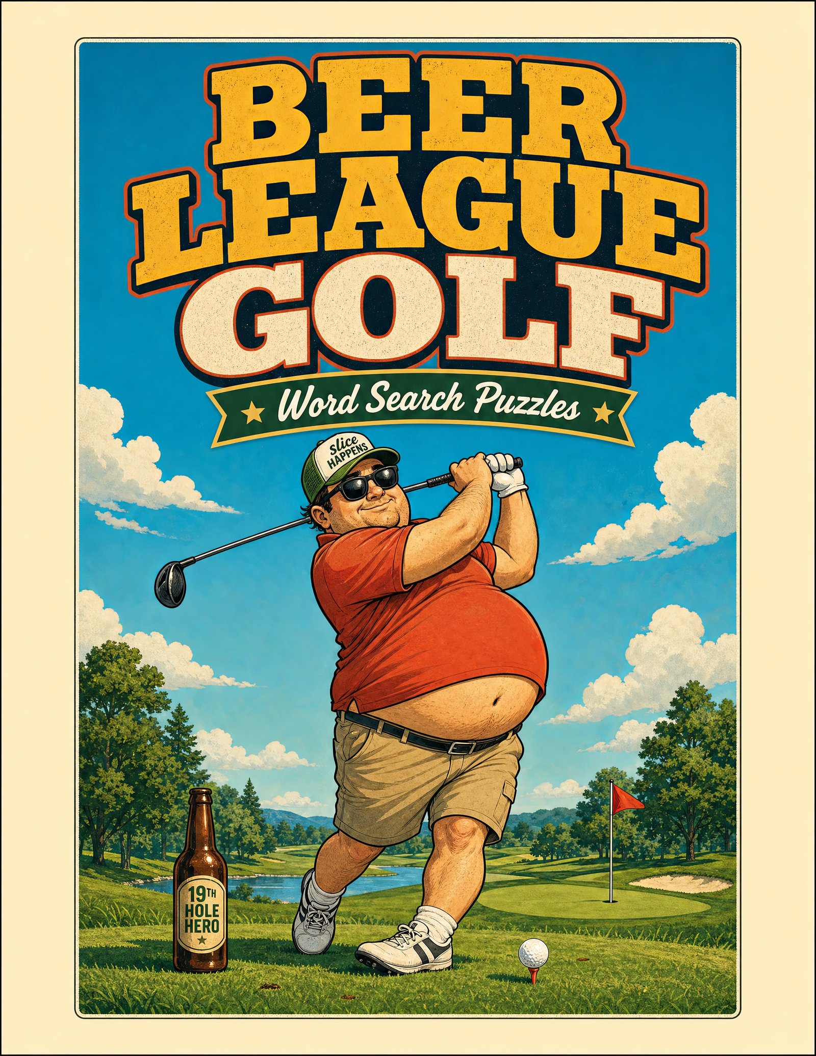 Beer League Golf: Word Search Puzzles book cover