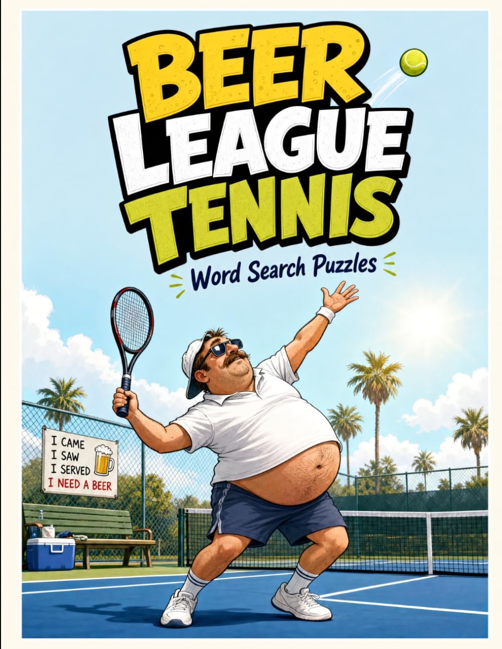 Beer League Tennis: Word Search Puzzles book cover