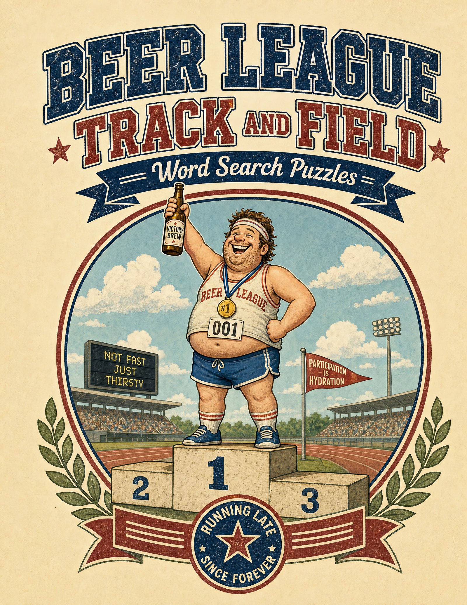 Beer League Track and Field: Word Search Puzzles book cover