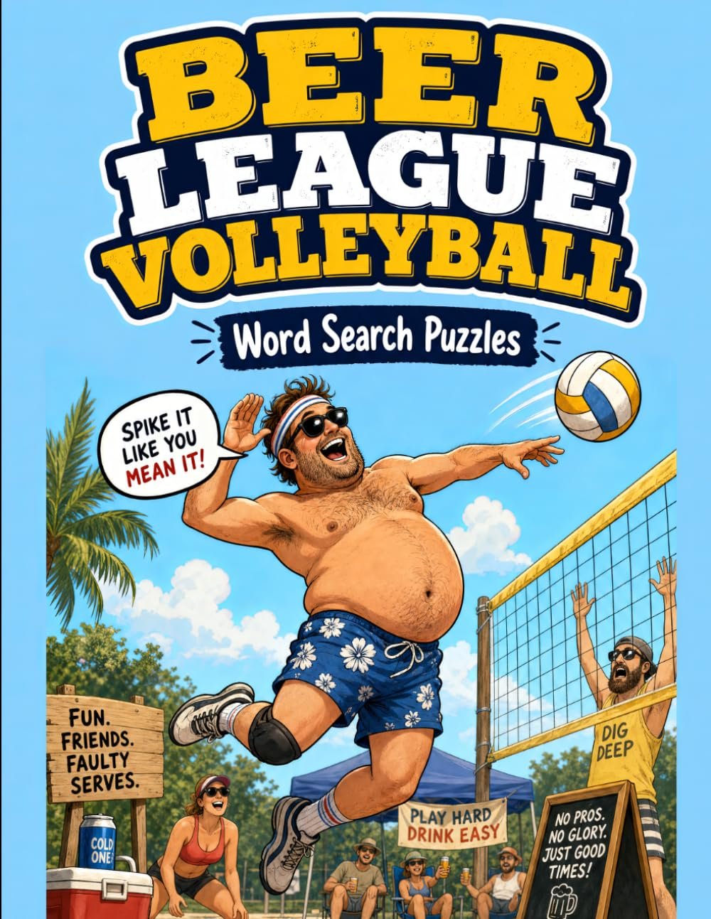 Beer League Volleyball: Word Search Puzzles book cover